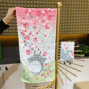 Authentic Miyazaki Hayao Totoro sakura pink Face Towel Bath Towel 75cm*35CM
